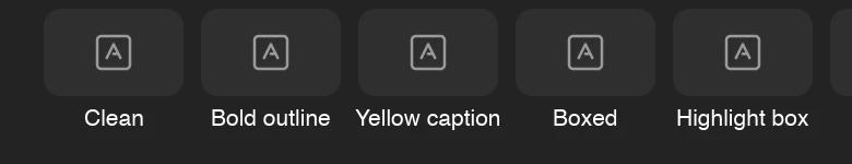 Text style presets